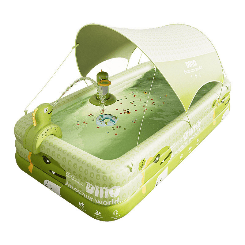 Picture of New children's inflatable swimming pool home outdoor large sunscreen and shade pool thickened, environmentally friendly baby play swimming