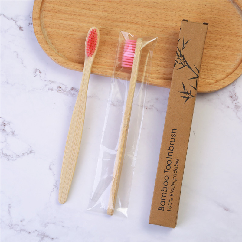 Picture of Cross-border Travel Homestay Hotel Non-disposable Toothbrush Bamboo Charcoal Bamboo Fiber Soft Hair Adult Bamboo Toothbrush Customization