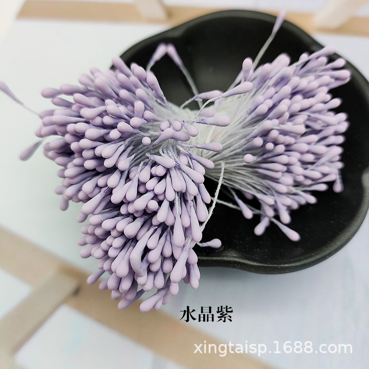 Picture of Wholesale Korean Style Handmade DIY Hair Accessories High Simulation Flower Stamens Material 2mm Matte Round Match Head Flower Heart Flower Stamens