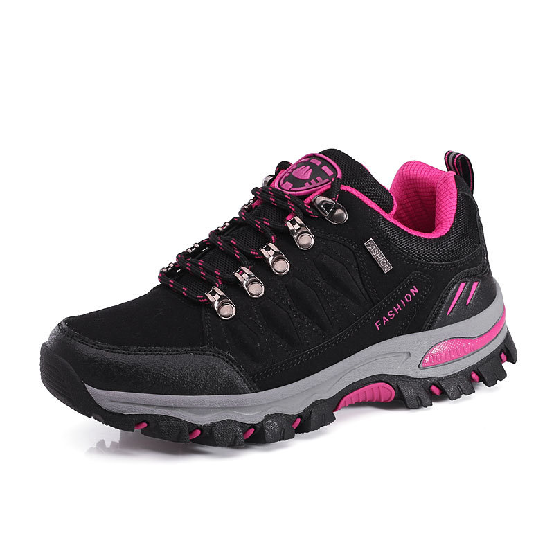 2023 cross-border wholesale autumn and winter AliExpress hiking shoes couples hiking outdoor tourism men and women help sneaker