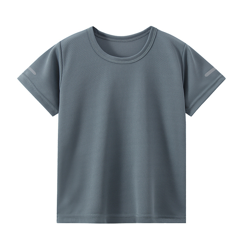Picture of Overseas Cross-border Summer Children Parent-child Short-sleeved Children to Teenagers Multi-size Boys Quick-drying Sports T-shirt Big Children