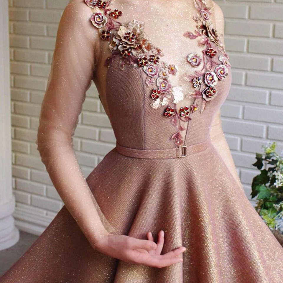 Picture of Amazon ebay foreign trade banquet evening dress fashion ball dress crew neck perspective backless bridesmaid dress women