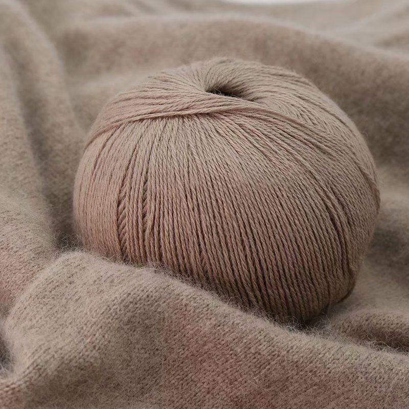 Cashmere Yarn Shrink-Free Hand Knitting 50g Three-Strand Stick Needle Fine Wool Scarf Outwear Thread Close-Fitting Skin-Friendly Baby Thread