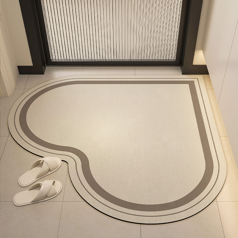 Picture of Cross-border Wholesale Diatom Mud Floor Mat Bathroom Absorbent Foot Mat Simple Dirty Resistant Anti-skid Mat Household Kitchen Tianjin Floor Mat