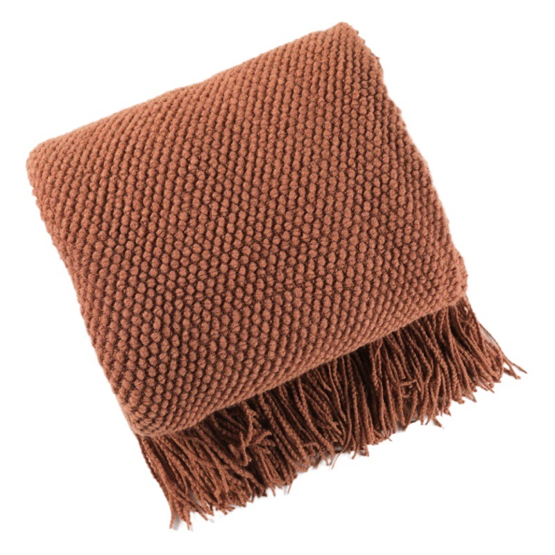 Sofa Blanket Blanket Blanket Pineapple Blanket Knitted Blanket Office Nap Small Blanket Air-conditioning Blanket Waffle Blanket