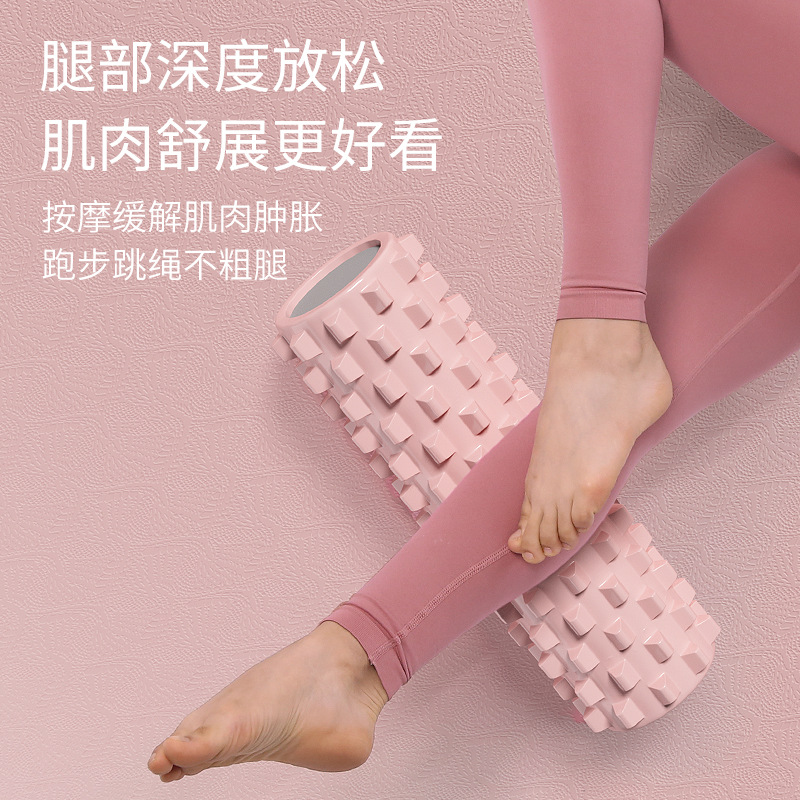 Picture of SanFan Solid Foam Shaft Muscle Relaxation Massage Roller Professional Fitness Yoga Column Auxiliary Equipment Mace