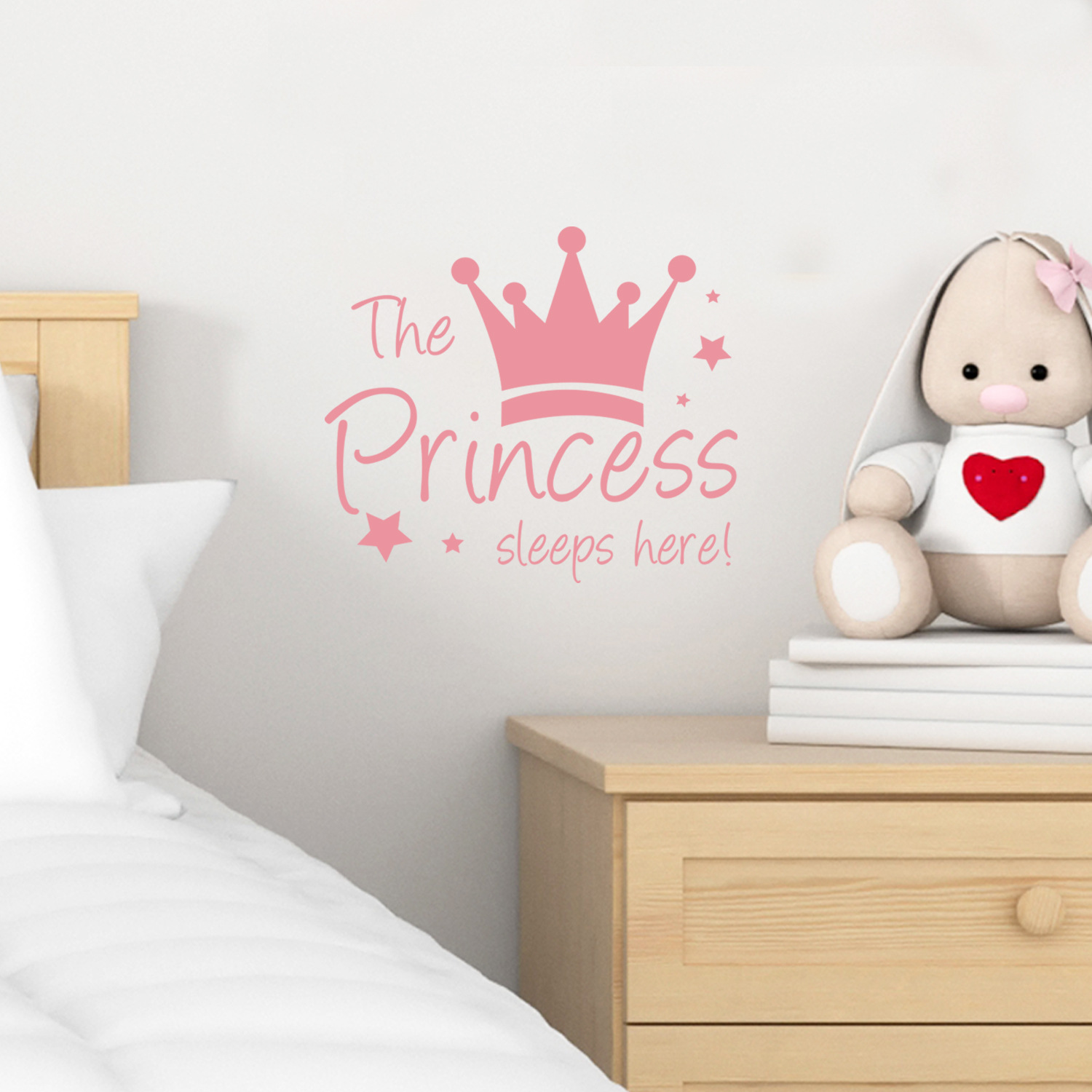 Carved Crown Pink Princess Blue Prince Wall Sticker Children's Room Cross Border Removable Decorative Wall Sticker PH2310