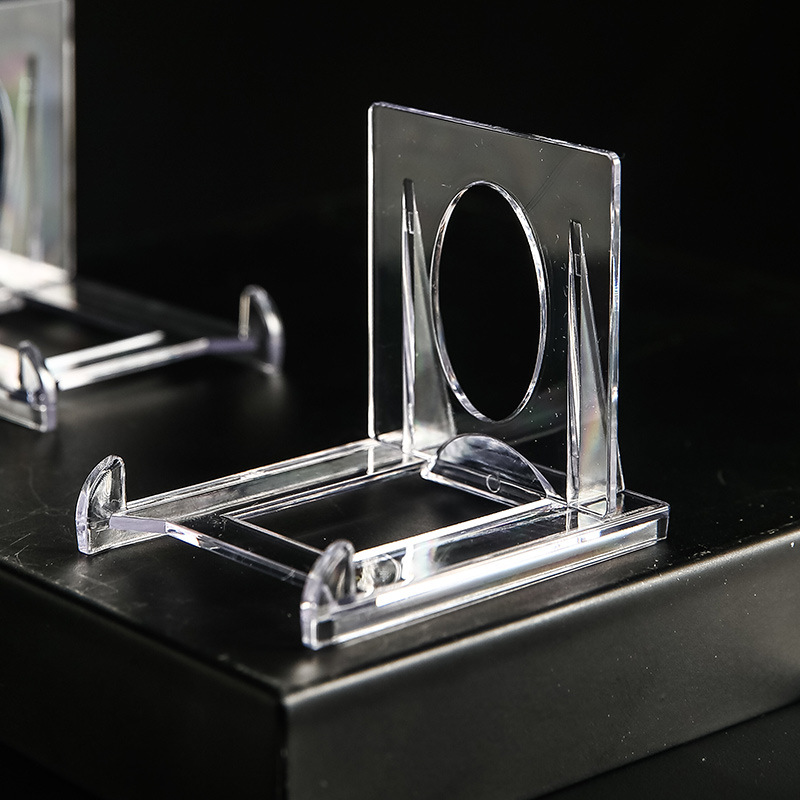 Transparent Bracket Card Tile Display Stand Acrylic Tripod Removable Adjustable Card Tile Bracket