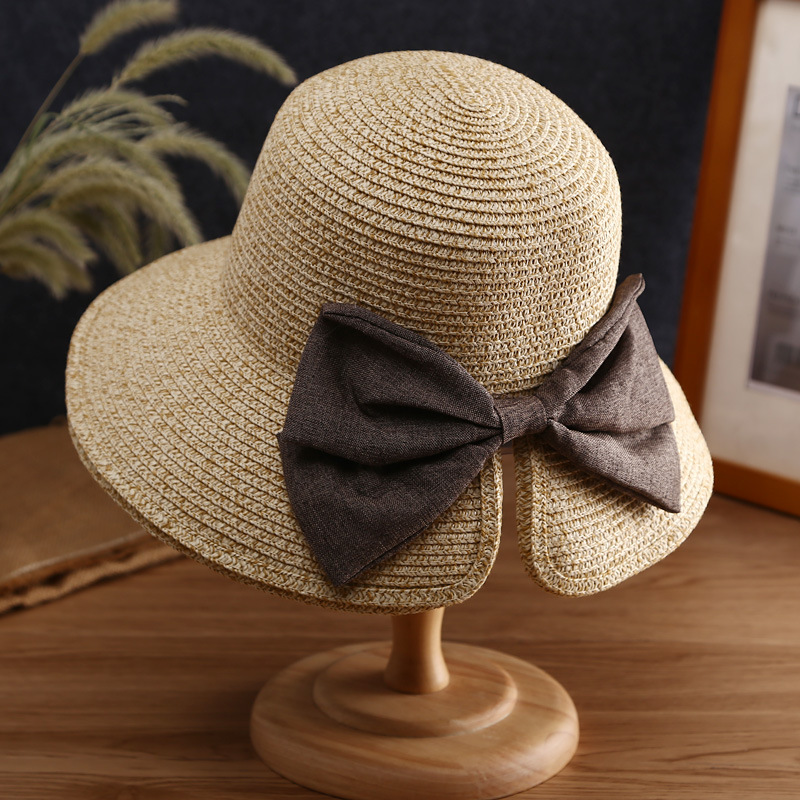 Travel sun hat women's summer Korean-style trendy sun hat seaside Straw Hat sun protection Travel big brim beach hat