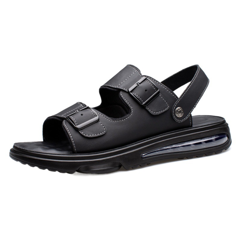 Sandals Men's 2025 Summer New Air Cushion Driving Slippers Casual Sports Non-Slip Soft Soled Outdoor Beach Shoes