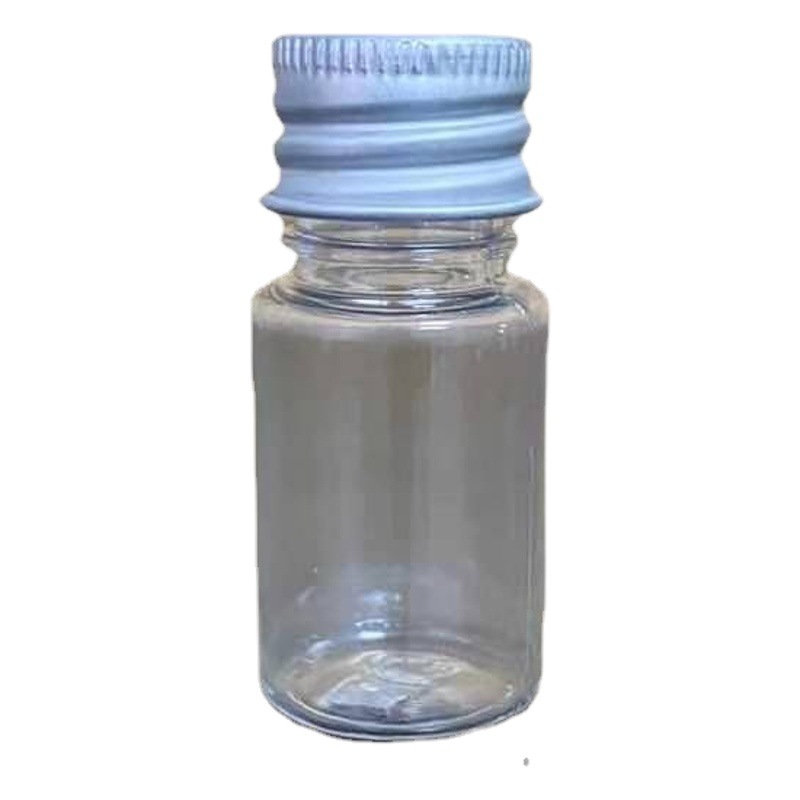 Wholesale PET liquid sub-bottling aluminum cap 10ml20ml50ml100ml ml transparent small mouth slender plastic bottle