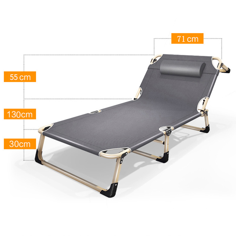 Picture of Factory Direct Three-fold Single Folding Bed Sofa Bed Office Lunch Break Bed Nap Bed Outdoor Portable Simple Bed
