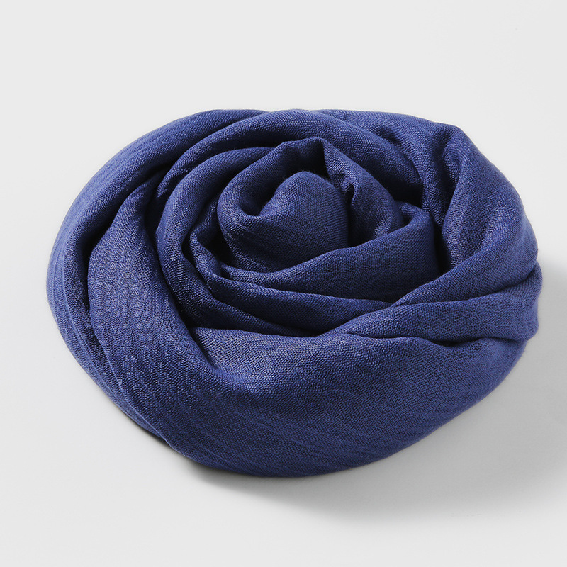 Picture of Solid Color Cotton and Linen Scarf Women's Artistic Sunscreen Scarf Scarf Beach Long Scarf Wholesale Japanese Scarf Advanced Sense