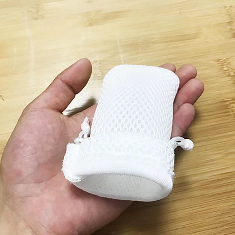 Picture of Manufacturers in stock mesh drawstring bag various sizes mesh bag anti-collision packaging bag storage bag
