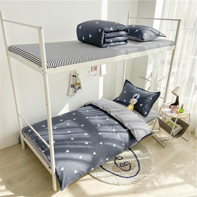 Opening season cotton three-piece cotton student dormitory three-piece staff bedroom bunk bedding wholesale