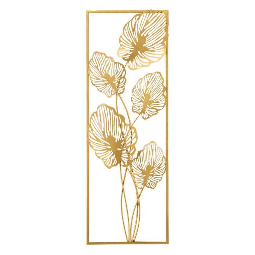 Wrought Iron Wall Decoration Living Room Background Wall Porch Decoration Pendant Modern Simple Nordic Metal Home Decoration Gold