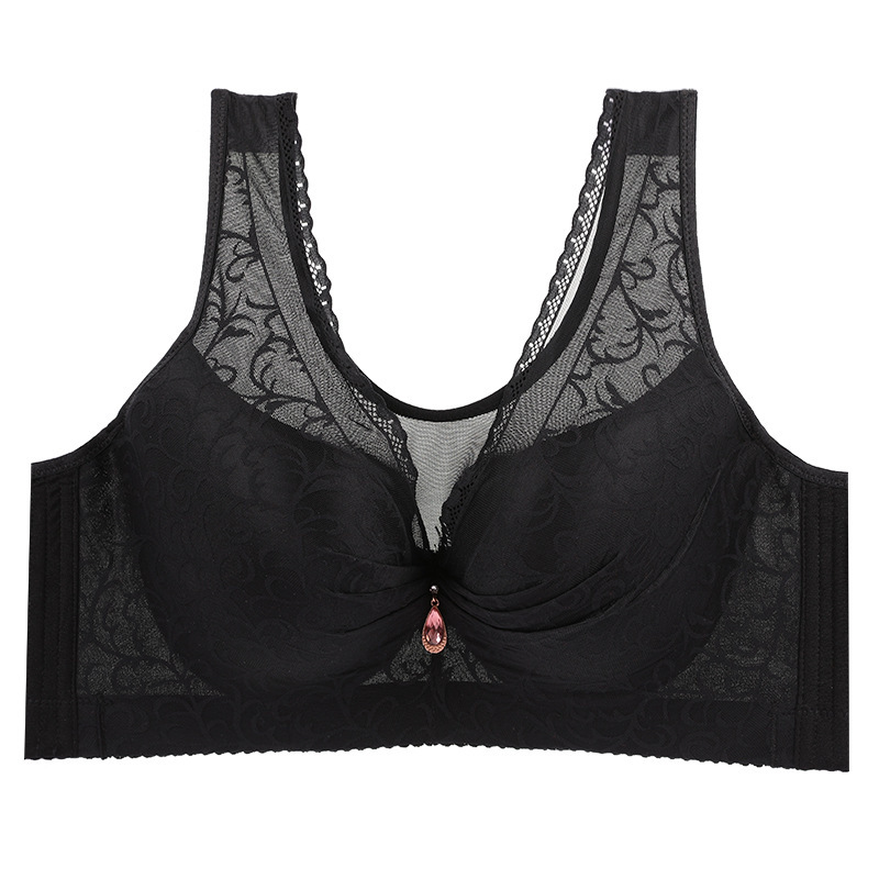 Picture of Wireless underwear plus size women's tube top vest-style beauty back chubby girl push up anti-sagging adjustable bra E