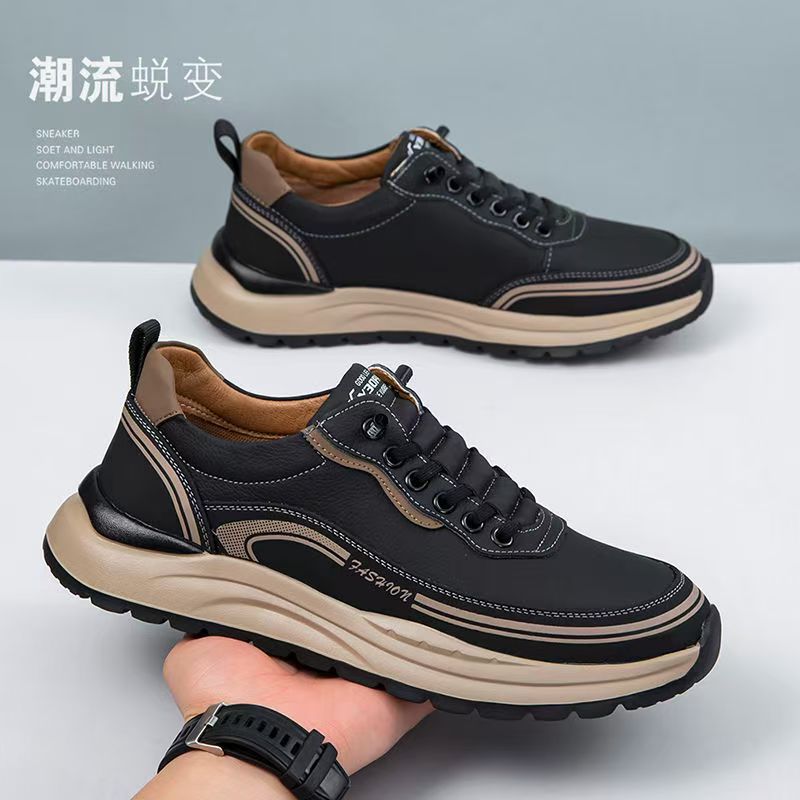 2025 spring new shoes men's shoes youth sneaker breathable white shoes men's tide a generation of hair