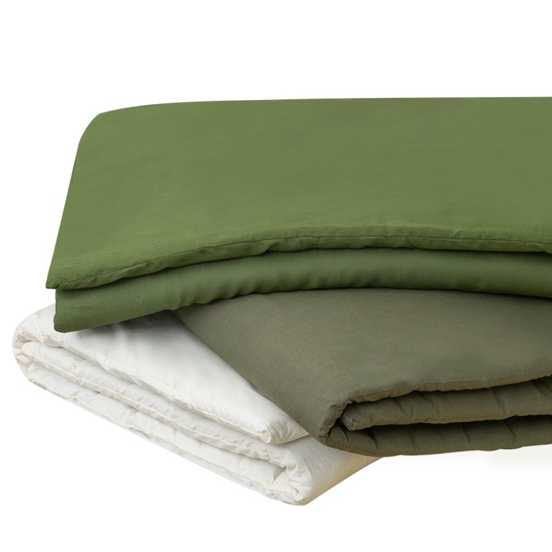 Picture of Factory direct military training mattress white mattress single bed student dormitory Army Green cotton mattress army green mattress hot melt cotton