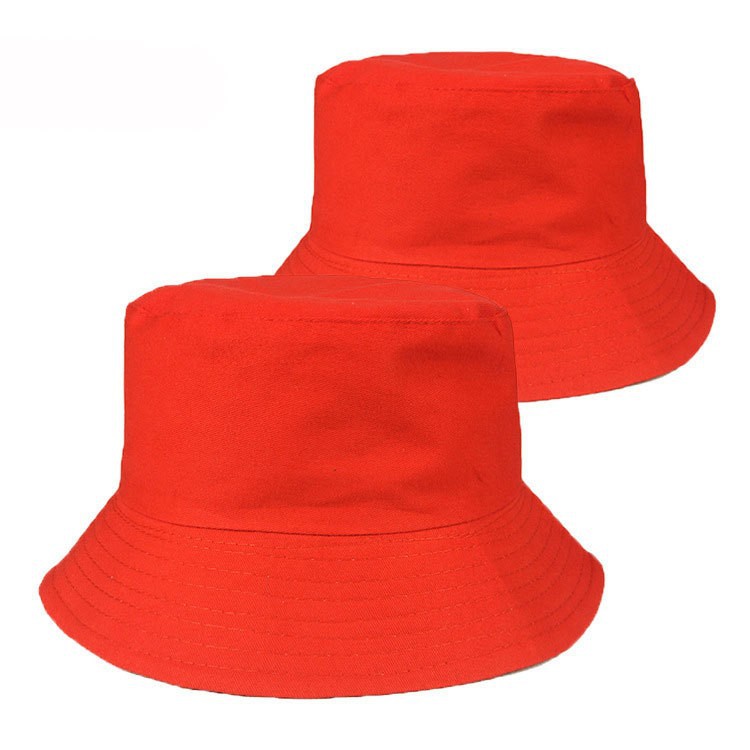Picture of Cross-border adult fisherman hat solid color custom logo embroidery printing fisherman hat sunshade light plate custom basin hat