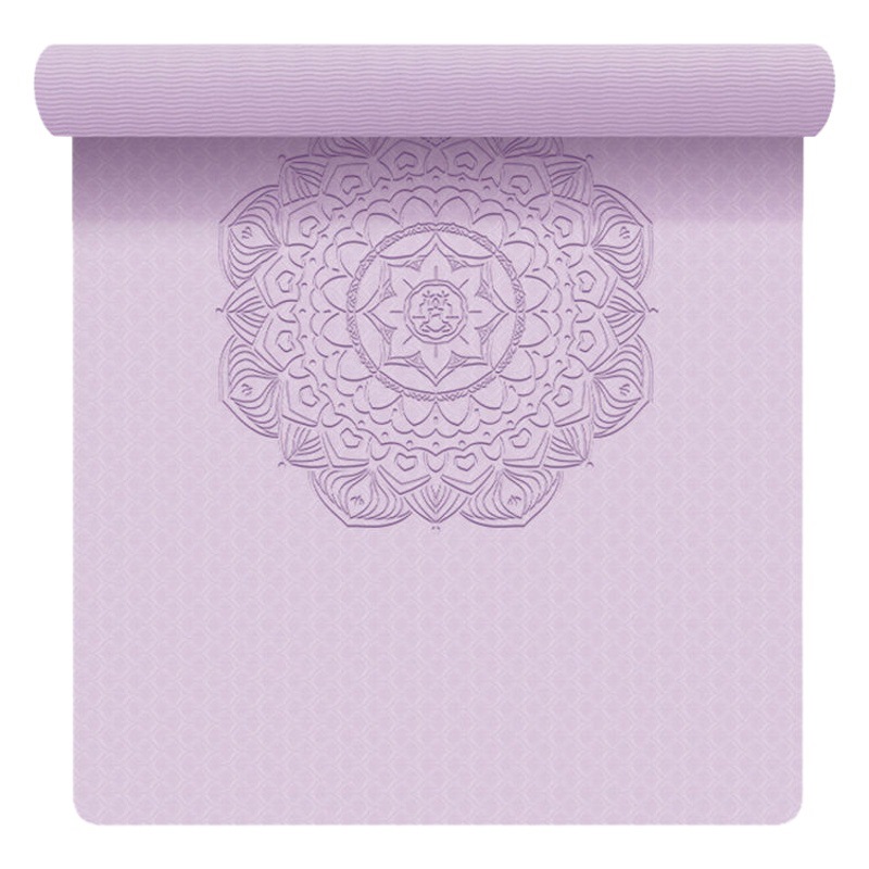 TPE Double Yoga Mat for Beginners Widened Thickened Non-Slip Fitness Mat Dancing Mat Home Sports Yoga Mat