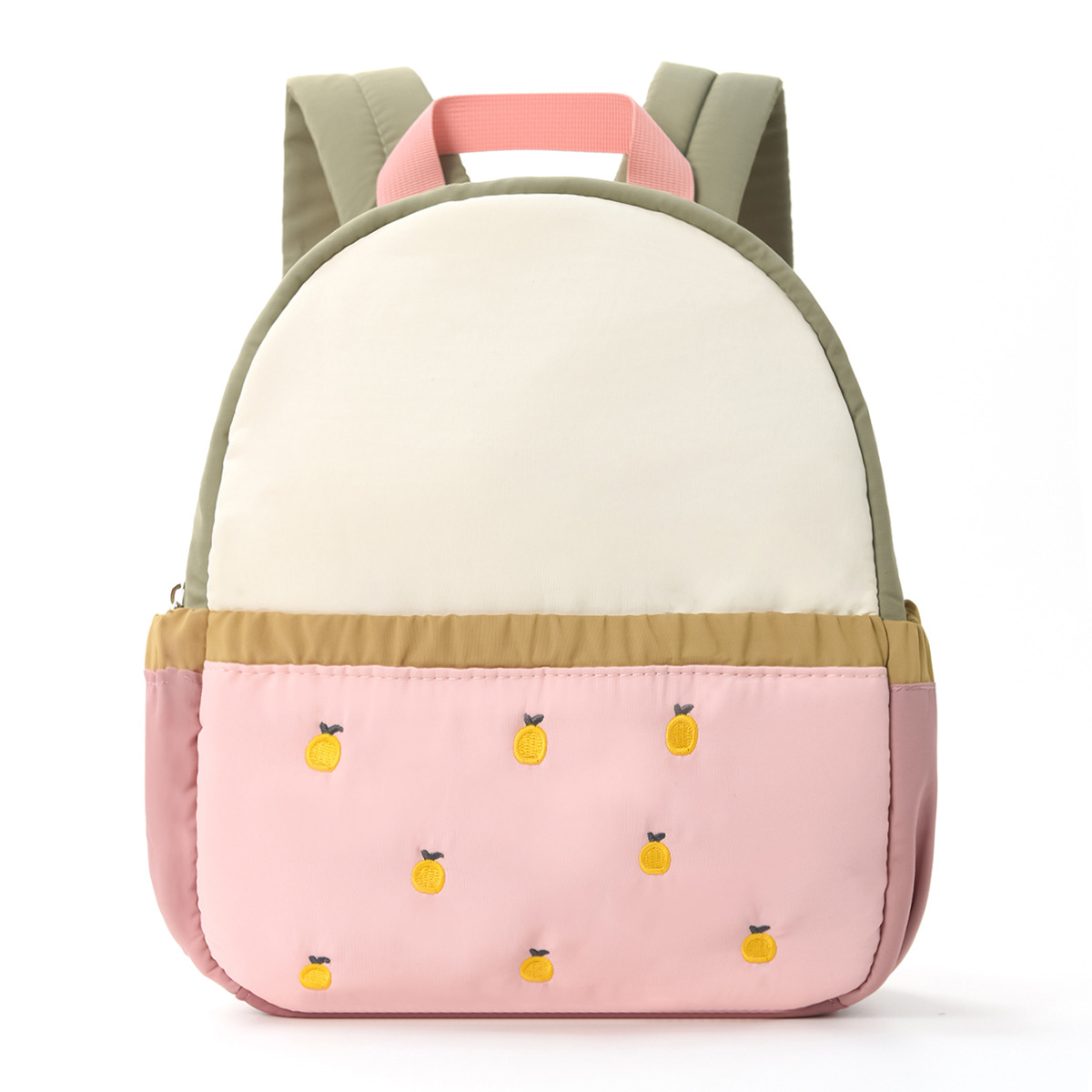 Feihong Cross-Border Children's Backpack Color Matching Cute Apple Embroidery Kindergarten School Bag Baby Mini Travel Backpack