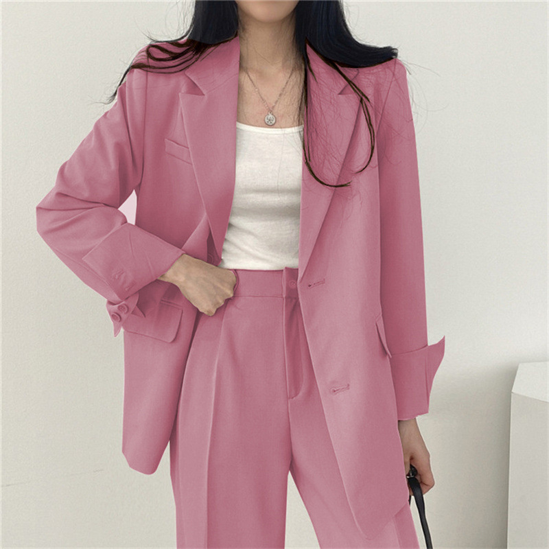 Picture of Suit Jacket High Sense Women's Spring and Autumn Design Sense Thin Niche Professional suit Temperament Slim-fit Small Suit Two-piece Set