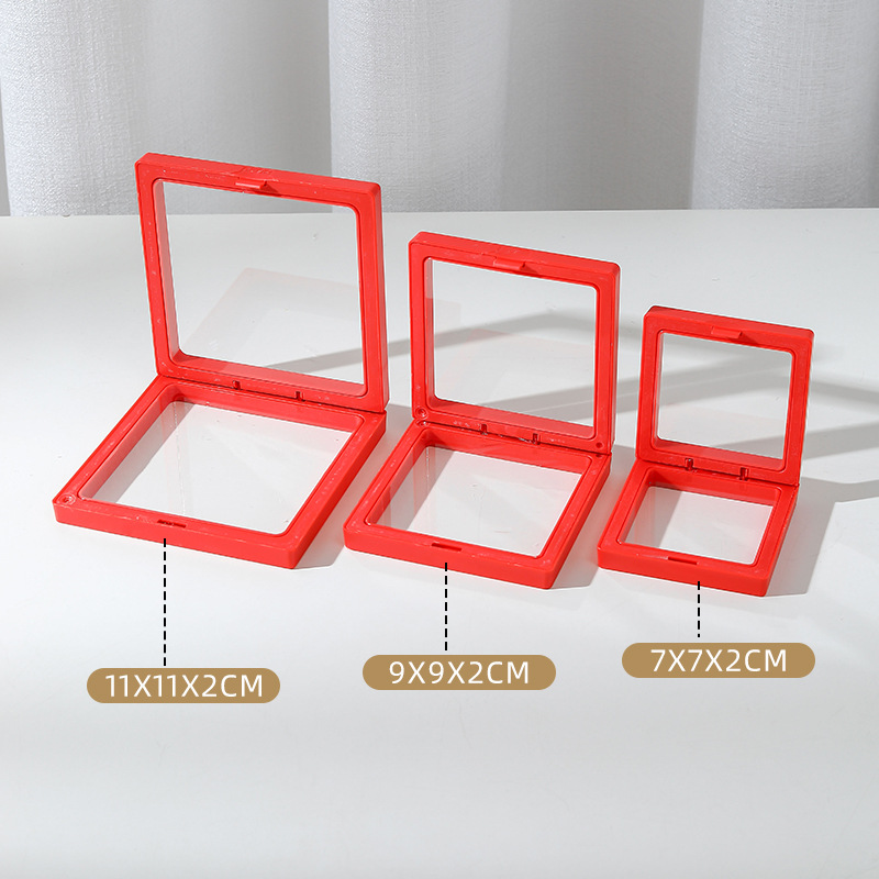 Picture of Pe Film Colorful Suspension Box Small Commodity Gift Box Jewelry Display Box Jewelry Ring Bracelet Box Jewelry Box