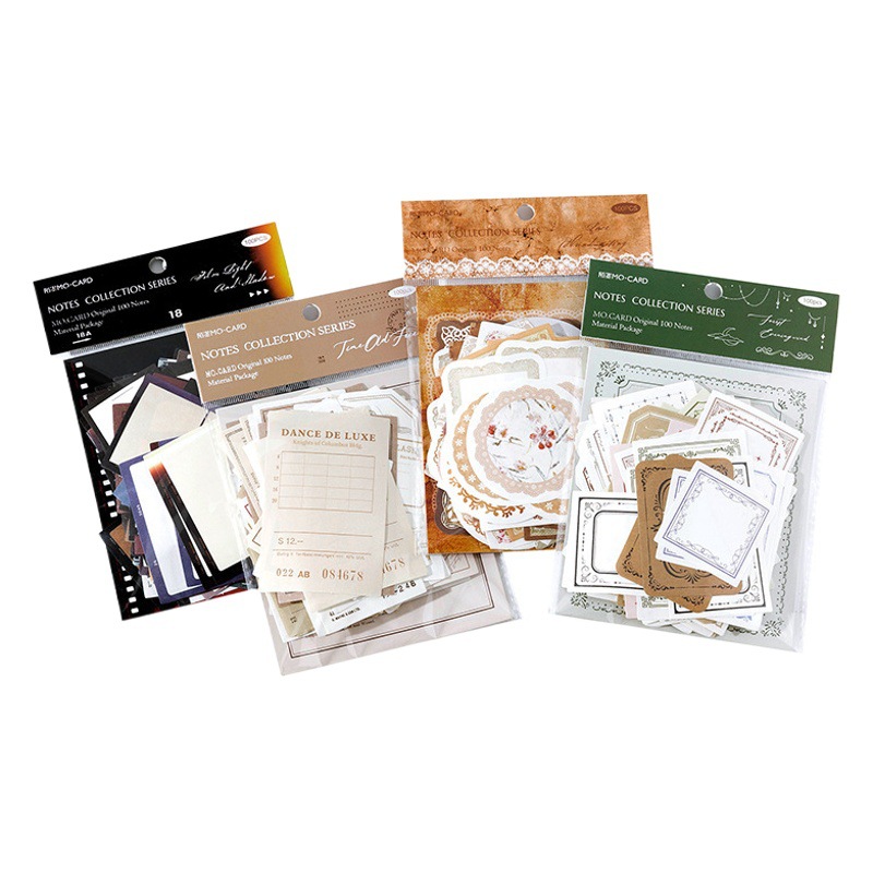 Mo Mo Mo Note Material Pack Memory Preface Series Literary Retro Film DIY Hand Account Decorative Collage 4