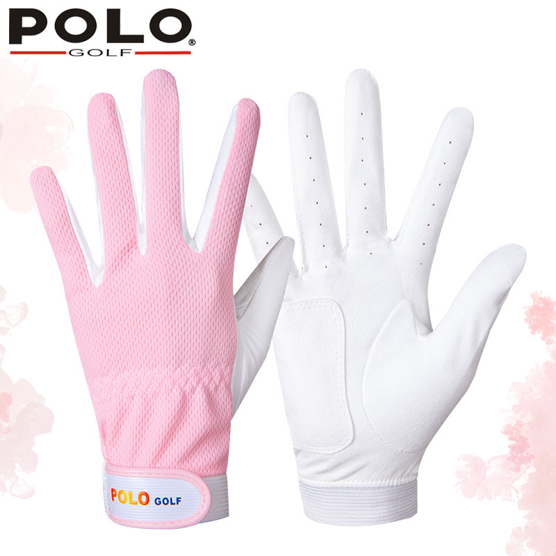 Two pairs ofgolf gloves women's Korean anti-slip gloves breathable mesh left and right hand 1 pair