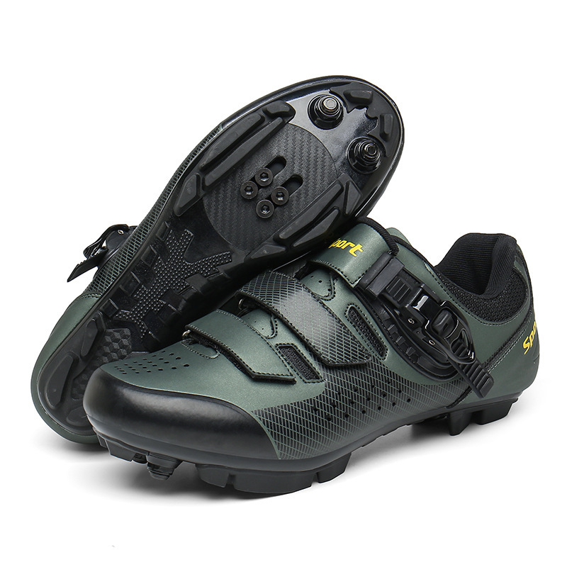 9909 Road Bike Cycling Shoes Mountain Bike Lock Shoes Lockless Shoes Breathable Spinning Bicycle Hard Bottom Riding Shoes for Men