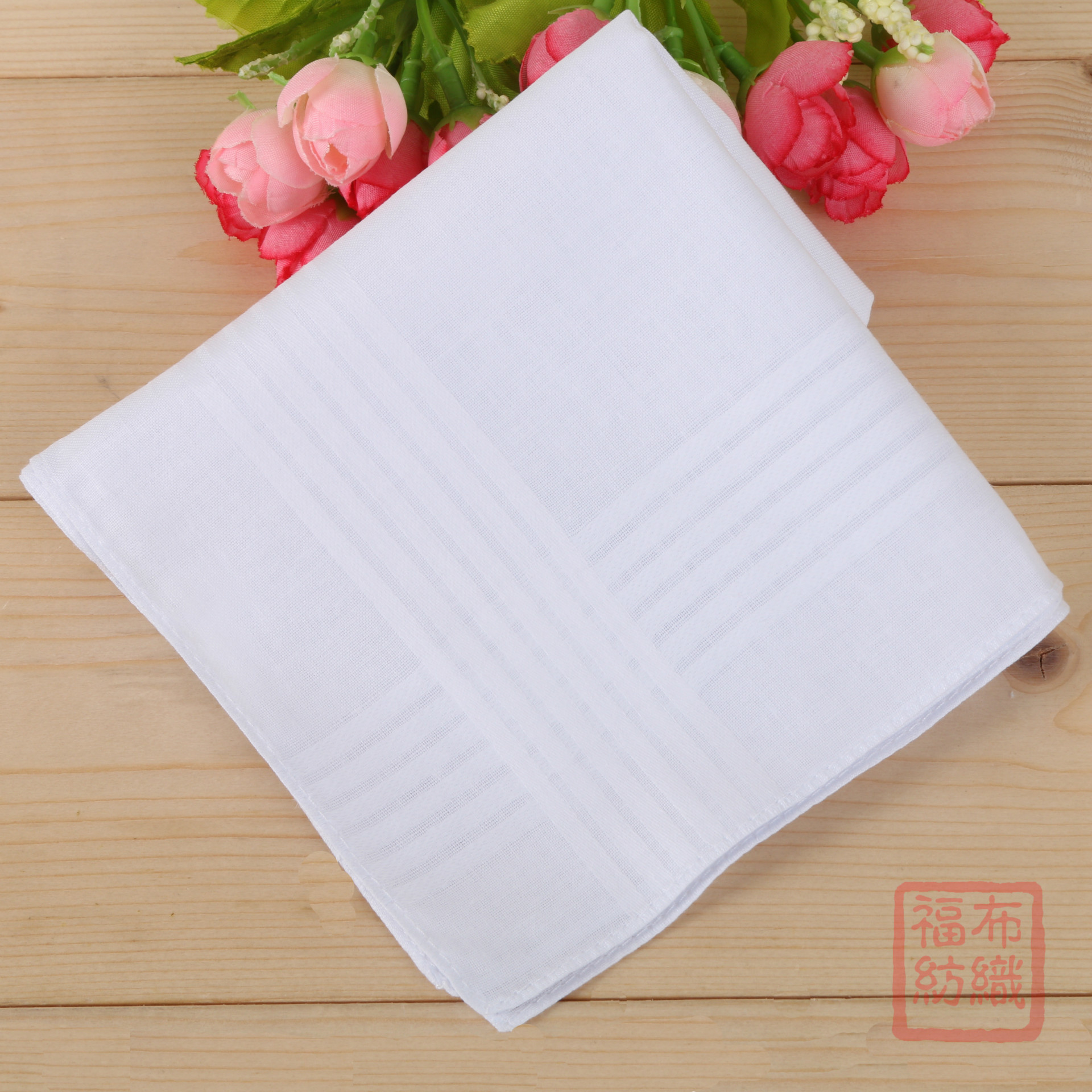 Pure Cotton White Satin Handkerchief Tie-Dye Special Pure Cotton White Square Japanese Handkerchief Gift Set Handkerchief Set