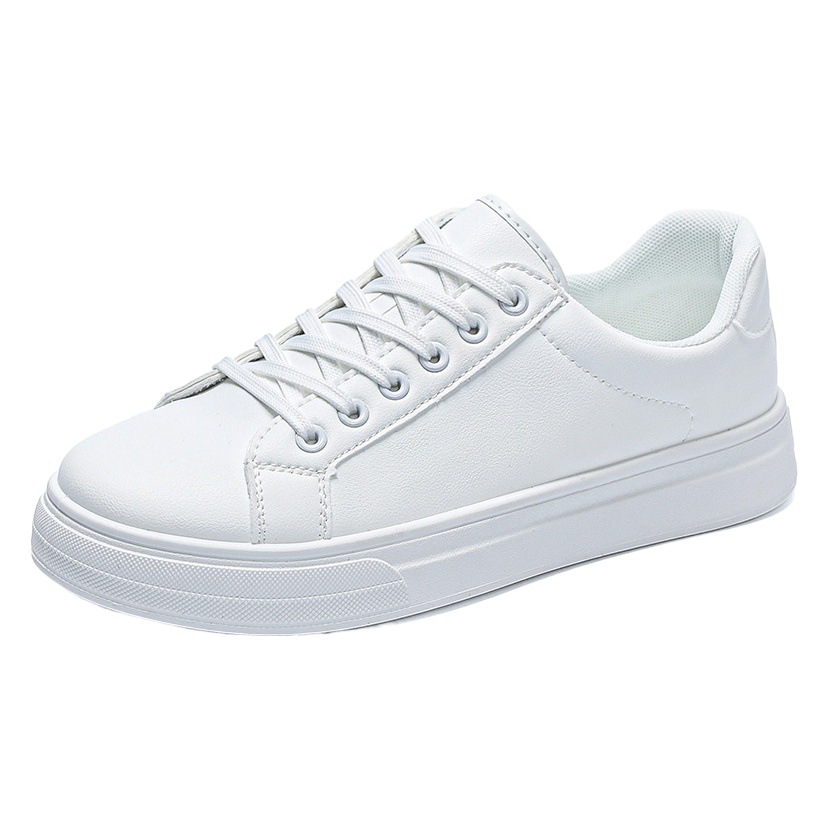 2025 New Autum Men's Shoes, White Shoes, Men's Hong Kong Style Casual Shoes, Men's Trendy Shoes, Men's Leather Korean Style Sneakers, Men's Shoes