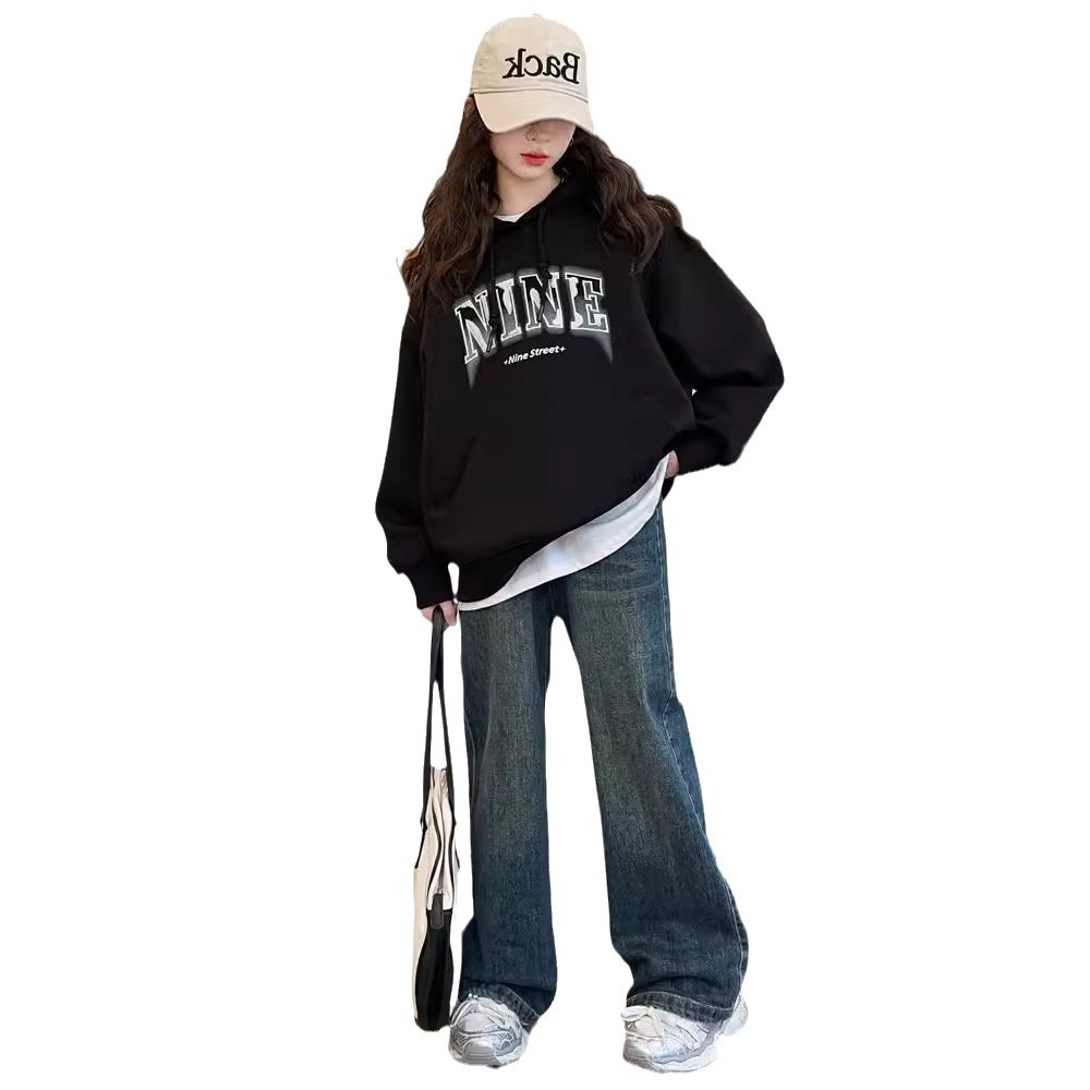 Picture of Girls' Hoodie 2024 New Style Autumn Girl's Hooded Top Children's Clothes Spring and Autumn Fashionable Big Children's Clothes