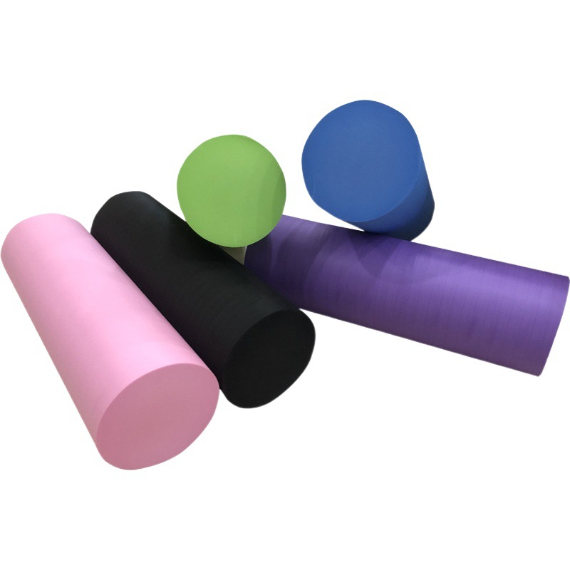 Glossy Yoga Column Eva Solid Yoga Fitness Muscle Relaxer Massage Roller Foam Shaft Solid Shaft Anti-Slip