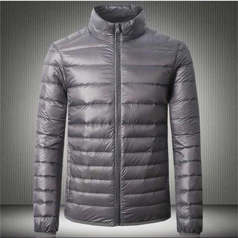 Picture of New Light Down Cotton-padded Jacket Men's Short Vertical Collar Jacket Young Men's Thin Down Cotton-padded Jacket Men's Ultra-light Style