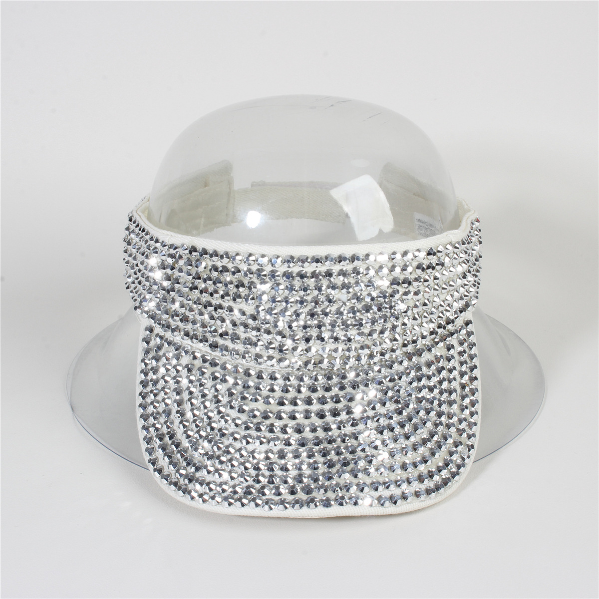 Picture of Cross-border Foreign Trade Summer Women's Point Drill Anti-purple Roof Outside Line Face-shading Sunscreen Solid Color Diamond Sunlight Empty Hat