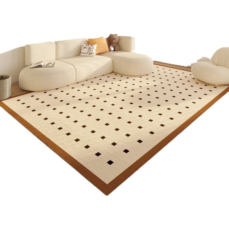 Modern Simple Crystal Velvet Carpet Home Living Room Anti-Slip Dirt-Resistant Easy-care Blanket Sitting Bedside Blanket