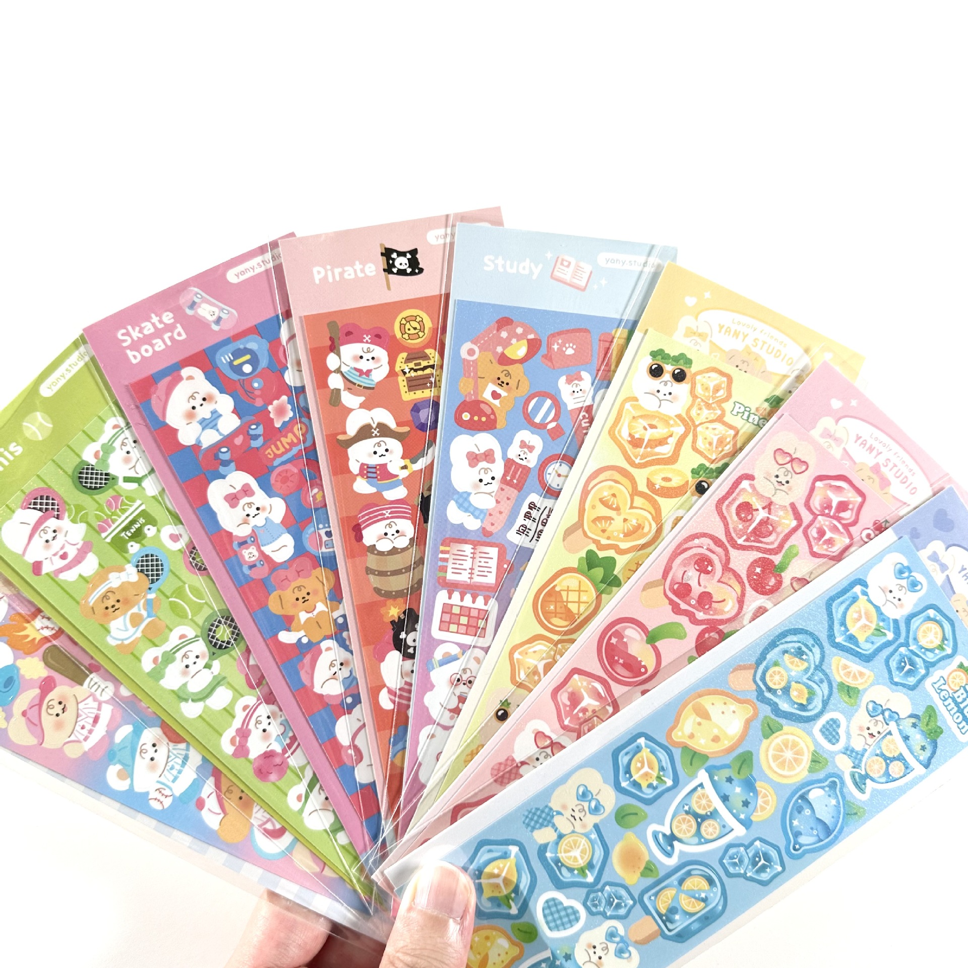 Picture of South Korea explosions cute cartoon animal stickers ins Korean goo card hand account diy laser creative stickers wholesale