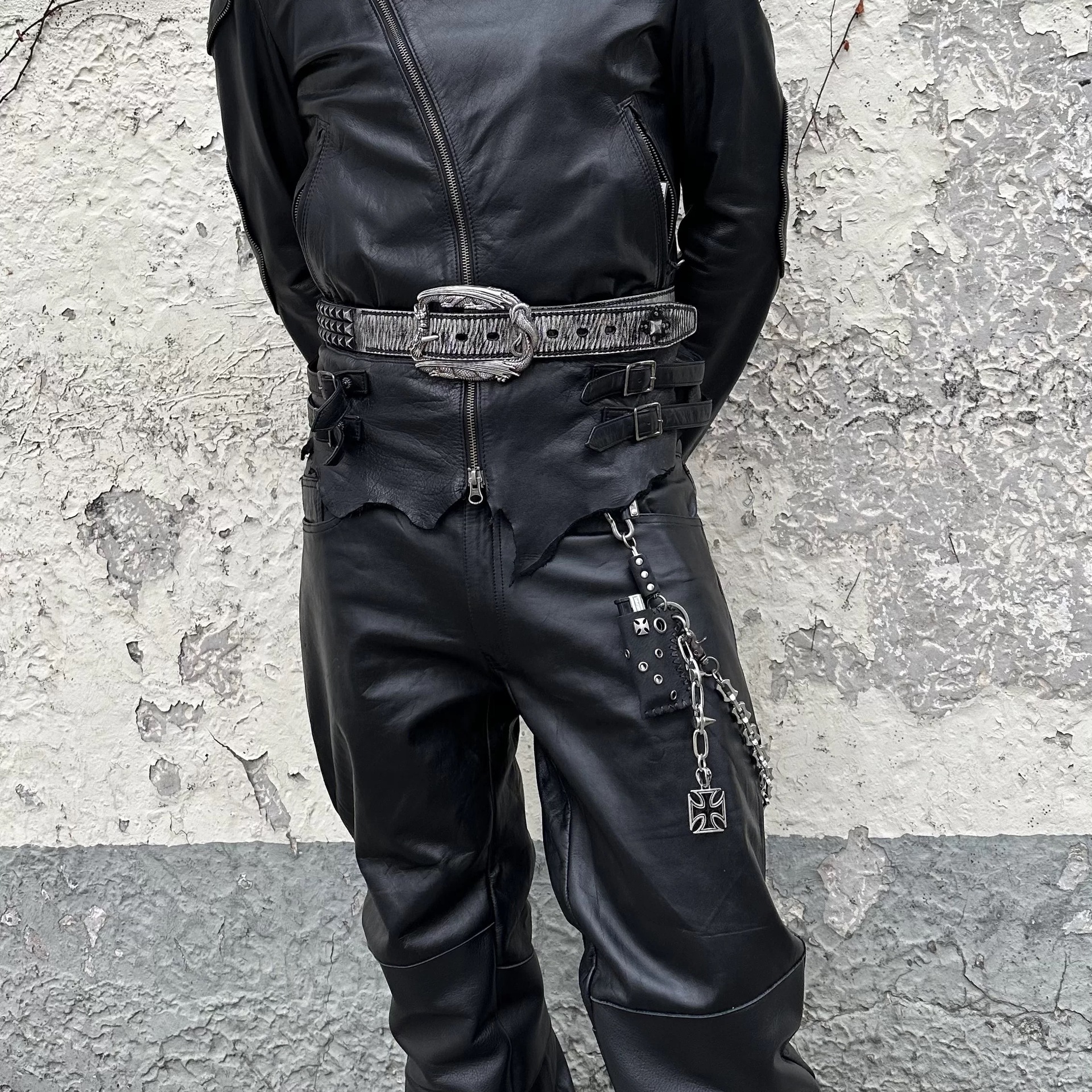 Retro Y2K Trouser Chain 2025 New Rivet Punk Style Belt Korean Style Versatile with Jeans Decoration Ins Style