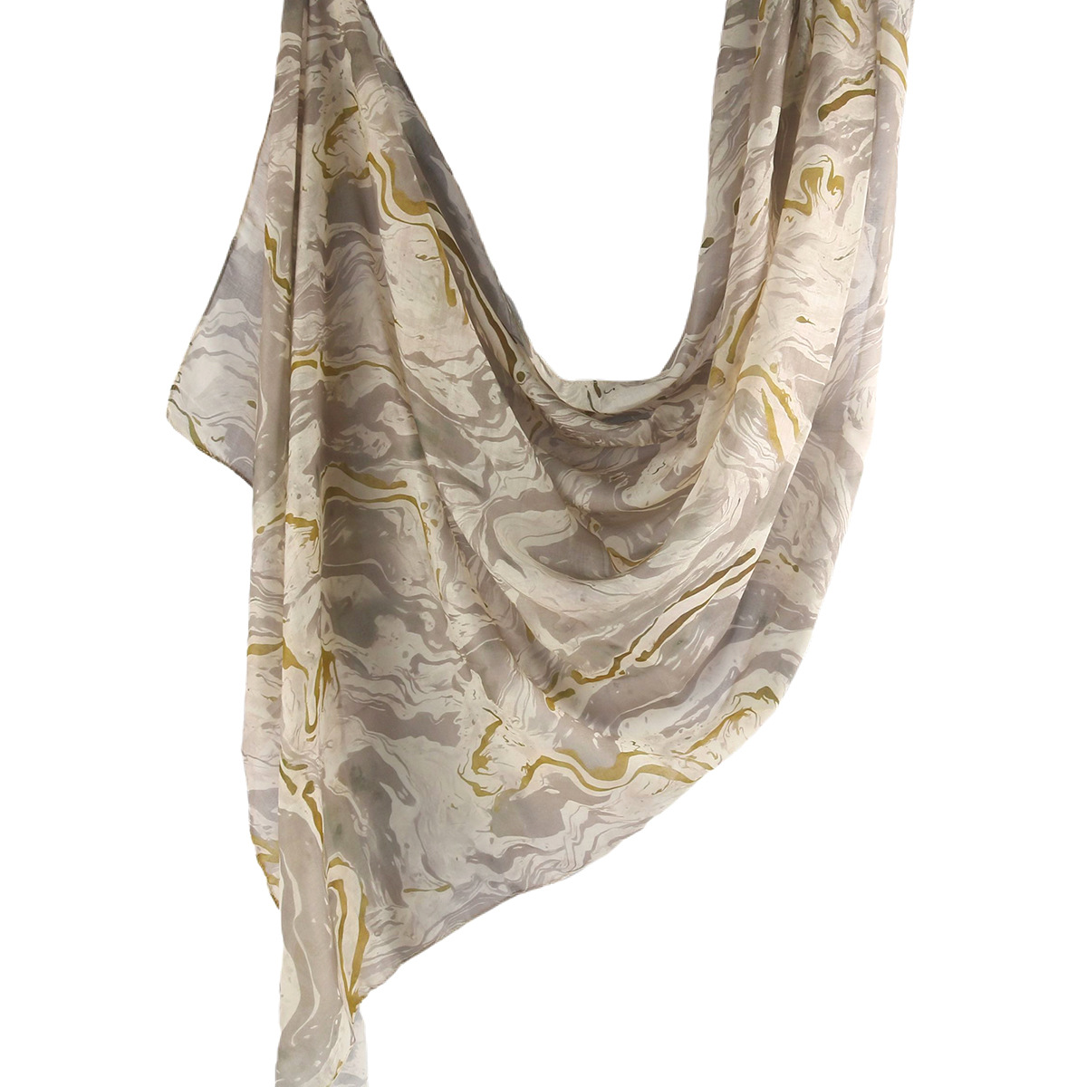 Picture of Best-Selling Watercolor Tie-Dye Cotton Scarf Arabian Satin Polyester Long Scarf Turkish Middle Eastern Scarf