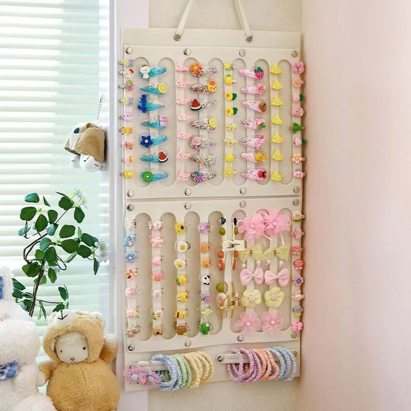 Felt Hairpin Storage Children's Hair Accessories Hairpin Wall-Mounted Hair Hoop Hanging Bag Creative Handmade