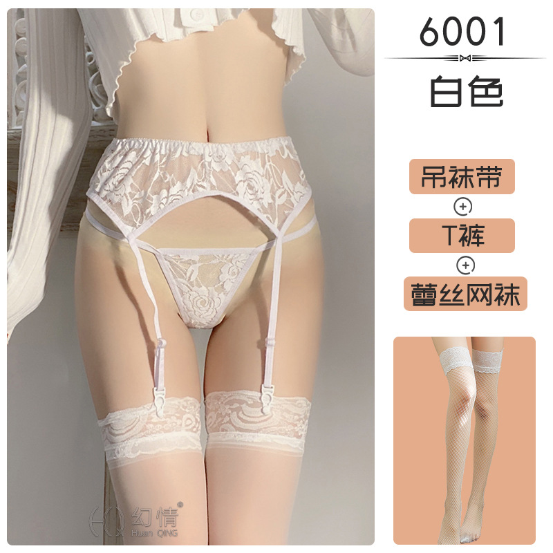 Picture of Fantasy Hot Selling European and American Foreign Trade Corset Lace Perspective Plus Size Garter Belt Sexy Accessories Garter Set