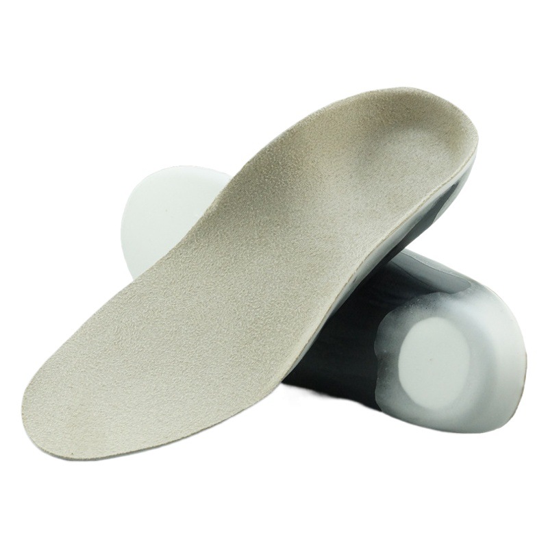 PU suede children's arch support insole sweat-absorbent breathable flat foot O-leg insole bow pad wholesale