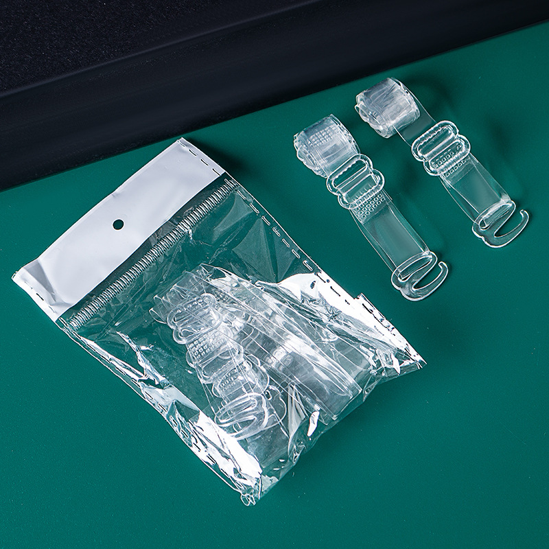 Picture of in stock universal widened transparent shoulder strap underwear invisible strap bra replacement non-slip crystal strap hook tube chest cross-border