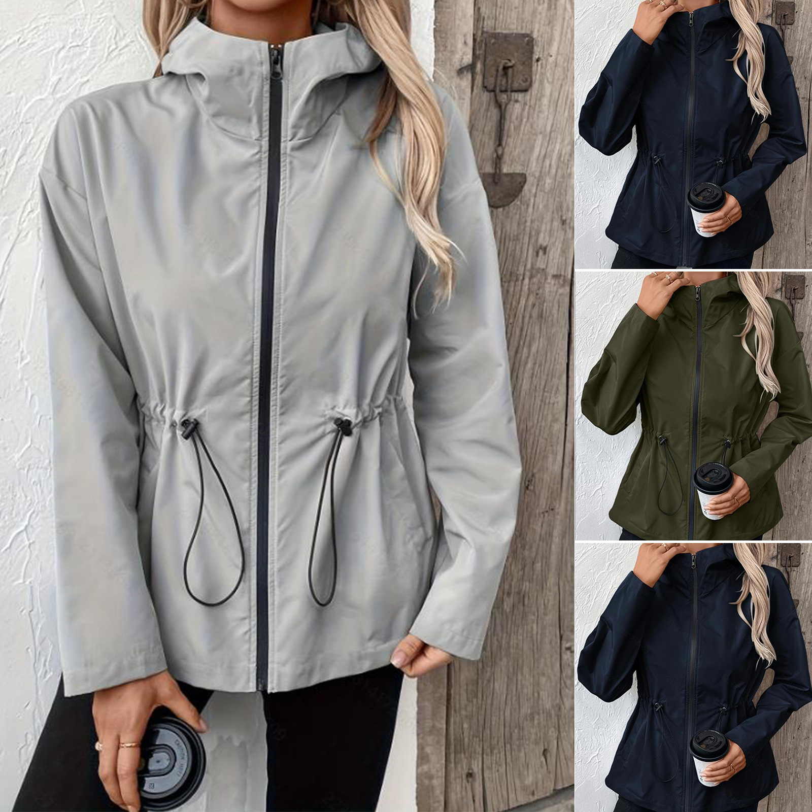 2025 Amazon Ebay Autumn and Winter New Style Three-In-One Stripesd Outdoor Mountaineering Clothing Waterproof Jacket for Women