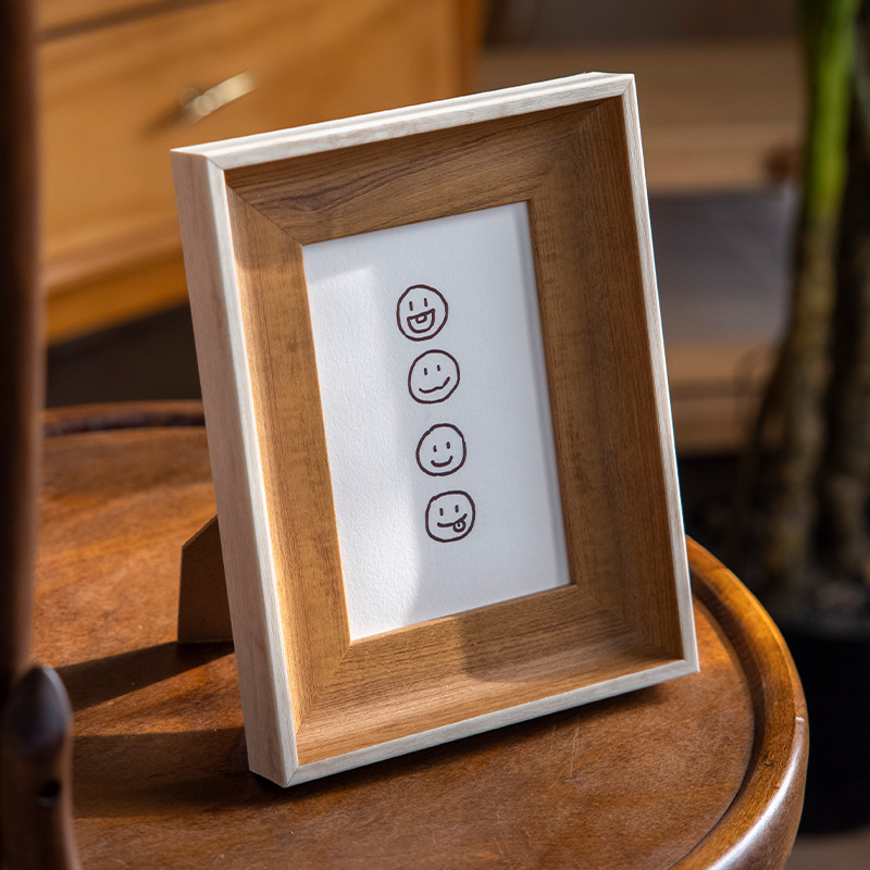 Picture of Simple photo frame 8 table simple 6-inch family photo frame wall 7-inch calligraphy ornaments customization