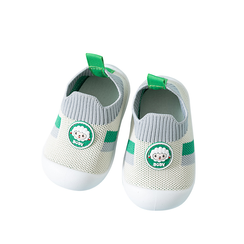 Picture of New Baby Floor Shoes Spring and Summer Outdoor Soft-Soled Non-Slip Breathable Slip-On Newborn Children's Baby Toddler Shoes