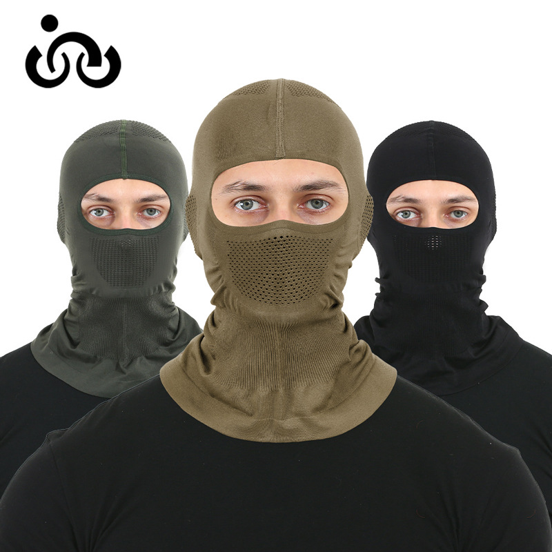 Outdoor Four-Season Sunshade Hood for Men and Women, Riding, Fishing, Caring, Motorcycle Helmet Liner, Breathable Mask, Singing