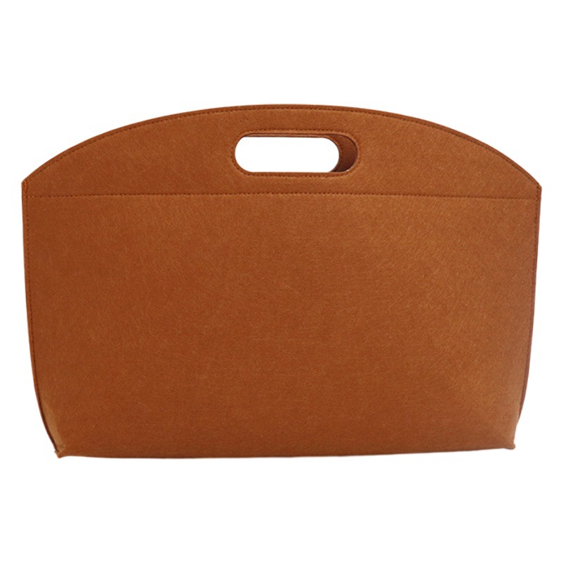 Cross-border hot sale New felt briefcase handbag storage organizing bag simple office bag fashion computer bag